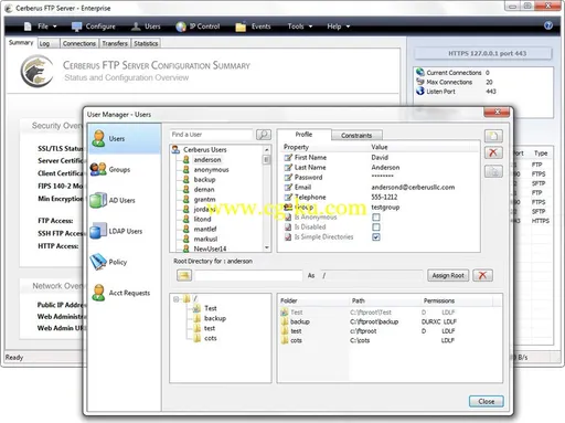 Cerberus FTP Server Enterprise 9.0.11的图片1