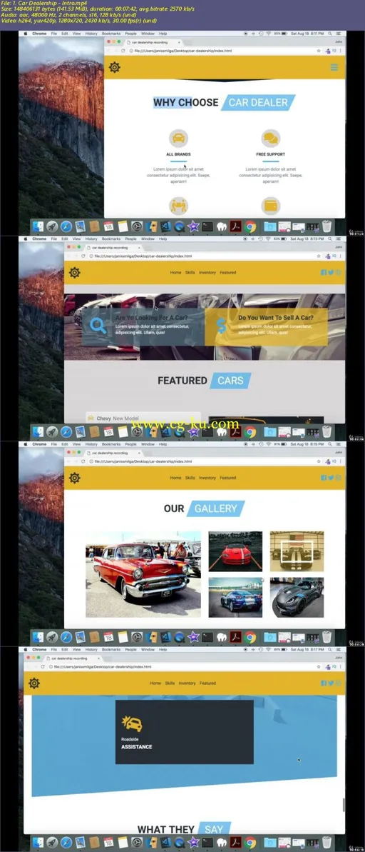 Responsive Car Dealership Website With Bootstrap 4 and ES6的图片1