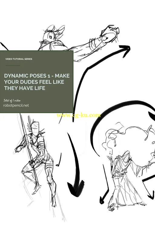 Gumroad – Dynamic Poses 1 – Make your dudes feel like they have life!的图片1