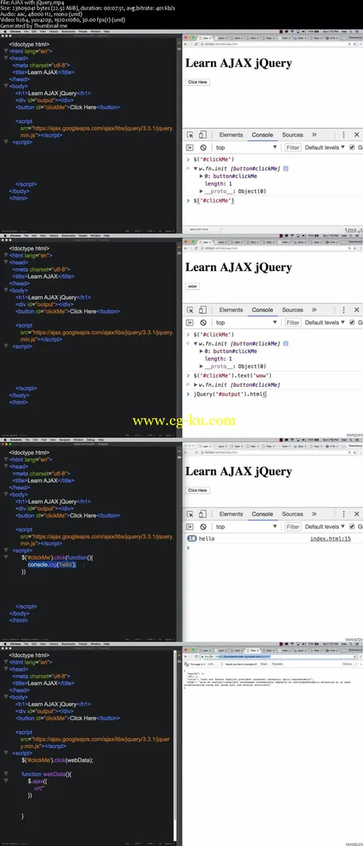 AJAX Using JavaScript Libraries jQuery and Axios的图片1