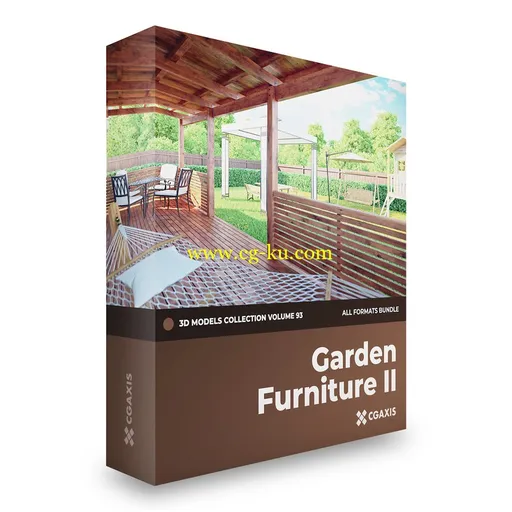 CGAxis – Garden Furniture 3D Models Collection – Volume 93的图片1