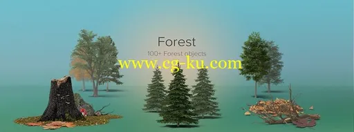 PixelSquid – Forest Details Collection的图片1