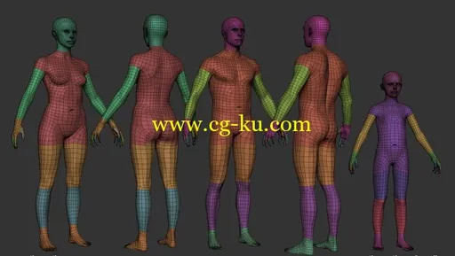 Cubebrush – Female Basemesh 01的图片1