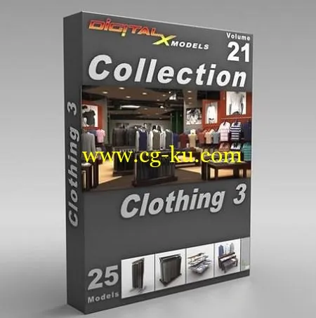 DigitalXModels – 3D Model Collection – Volume 21: CLOTHING 3的图片1