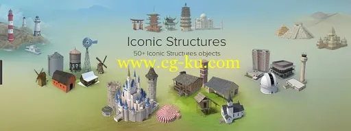 PixelSquid – Iconic Structures Collection的图片1