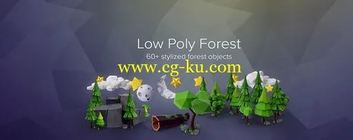 PixelSquid – Low Poly Forest Collection的图片1