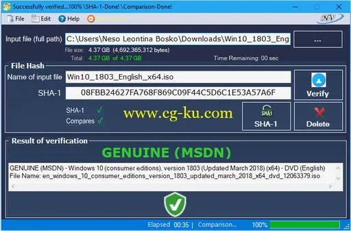 Windows and Office Genuine ISO Verifier 8.5.8.6的图片1