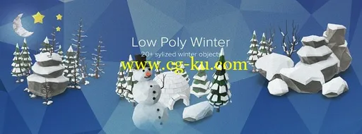 PixelSquid – Low Poly Winter Collection的图片1