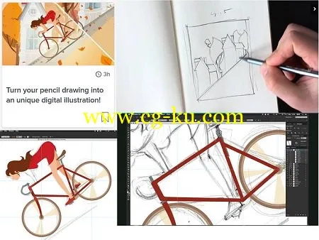 Skillshare – Turn your pencil drawing into a unique digital illustration!的图片1