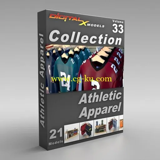 DigitalXModels – 3D Model Collection – Volume 33: ATHLETIC APPAREL的图片1