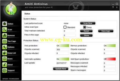 NETGATE Amiti Antivirus 2018 25.0.180 Multilingual的图片1