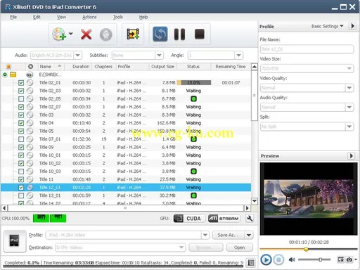 Xilisoft DVD to iPad Converter 7.8.23 Build 20180925 Multilingual的图片1