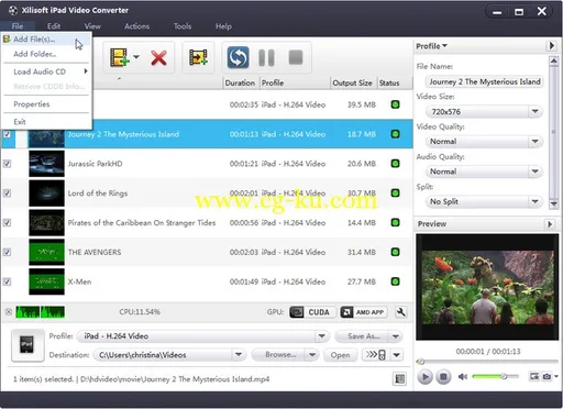 Xilisoft iPad Video Converter 7.8.23 Build 20180925 Multilingual的图片1