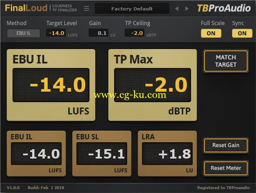 TBProAudio FinalLoud 1.0.4的图片1