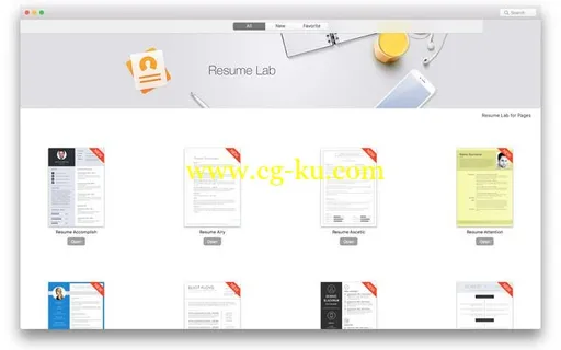 Resume   CV Lab – Templates 1.3.0 Multilingual MacOS的图片1