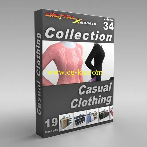 DigitalXModels – 3D Model Collection – Volume 34: CASUAL CLOTHING的图片1