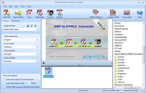 Recool SWF to HTML5 Converter 4.5.200的图片1