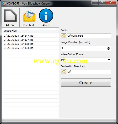 VovSoft Vov Slideshow Creator 1.4的图片1