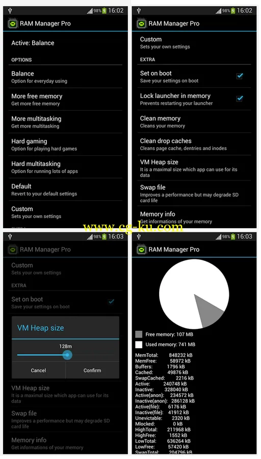 RAM Manager Pro v6.0.0 Android的图片2