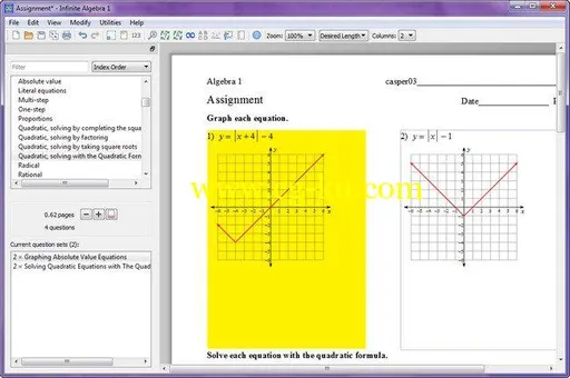 Infinite Algebra 1 v2.41 Retail + Portable的图片1