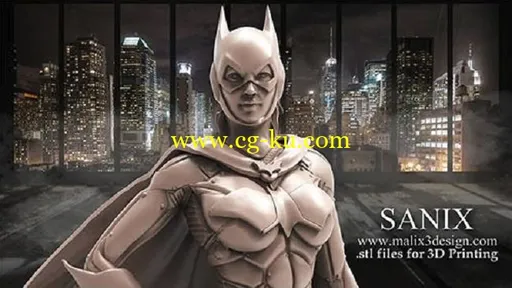 Cubebrush – BATGIRL 3D Print Model的图片1