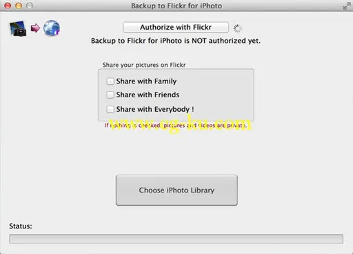 Backup to Flickr for iPhoto 1.5 Bilingual MacOSX的图片1