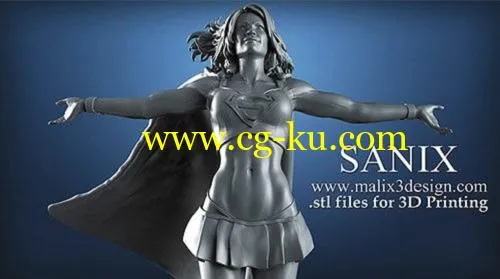 Cubebrush – MAGNETO and SuperGirl for 3D Printing的图片1