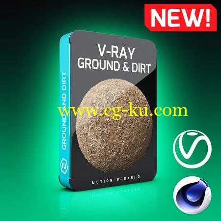 Motion Squared – V-Ray Ground and Dirt Texture Pack for Cinema 4D的图片1