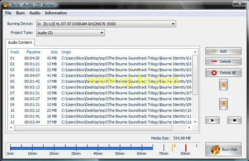 3nity Audio CD Burner 4.0的图片1