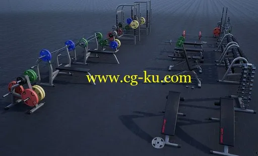 Cubebrush – Gym Props PACK 01的图片1