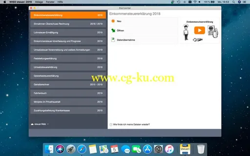 WISO steuer 2019 9.02.1698 Multilingual MacOS的图片1
