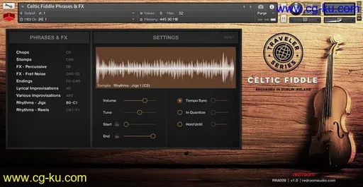 Red Room Audio Traveler Series Celtic Fiddle KONTAKT的图片1