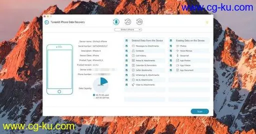TunesKit iPhone Data Recovery 2.2.0 macOS的图片1