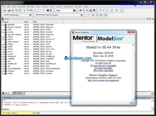 Mentor Graphics ModelSim SE-64 10.6e的图片2