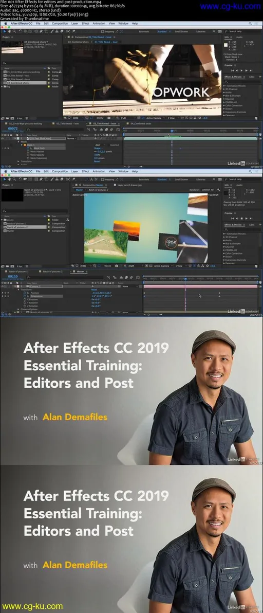 After Effects CC 2019 Essential Training: Editors and Post的图片2