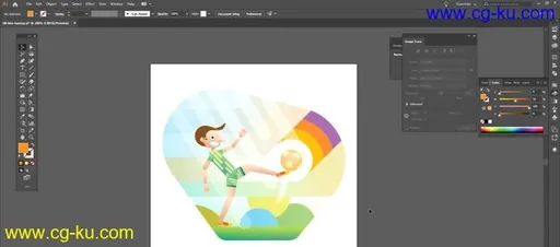 Adobe Illustrator CC: Soccer Player Vector Illustration的图片2