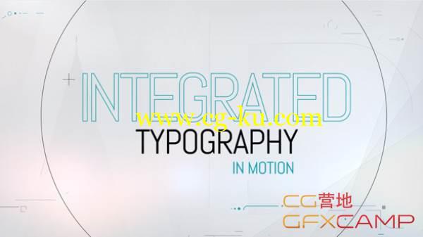 AE模板- 科技感线条文字信息介绍 VideoHive Integrated Typography的图片1
