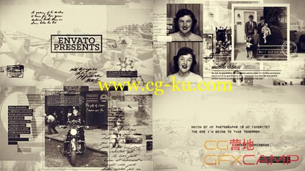 AE模板-历史纪录片旧报纸展示 VideoHive History In Photographs的图片1