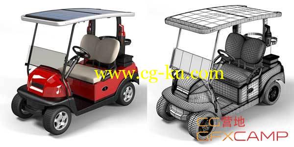 高尔夫车3D模型 Turbosquid – Golf Car的图片1