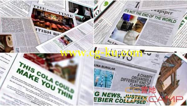 AE模板-新闻报纸消息 VideoHive Newspapers Package的图片1