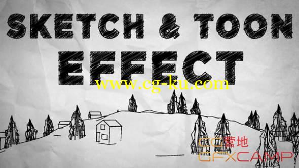 AE+C4D铅笔手绘素描教程 Sketch & Toon Effect Tutorial的图片1
