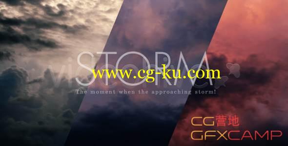 大量云层暴风雨乌云高清视频素材 VideoHive Storm Clouds Sky的图片1