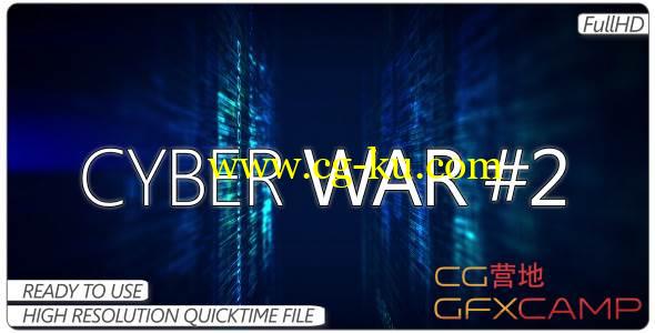 黑客数据网络墙壁高清视频素材 VideoHive Cyber War 2的图片1