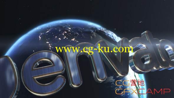 AE模板-环球影视文字环绕地球开场效果 VideoHive Earth Logo Reveals的图片1