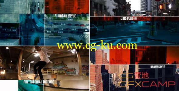 AE模板-画面分割视频展示 VideoHive Urban Style Dynamic Opener的图片1