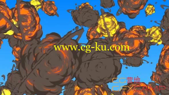 AE卡通爆炸动画MG教程 Cartoon Explosion的图片1