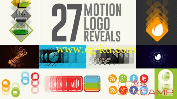 AE模板-27个扁平化MG动画Logo开场 VideoHive 27 Motion Logo Reveals的图片1
