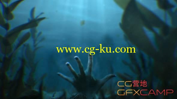 AE/C4D水底场景合成教程 Digital Tutors – Designing an Underwater Scene in CINEMA 4D and After Effects的图片1