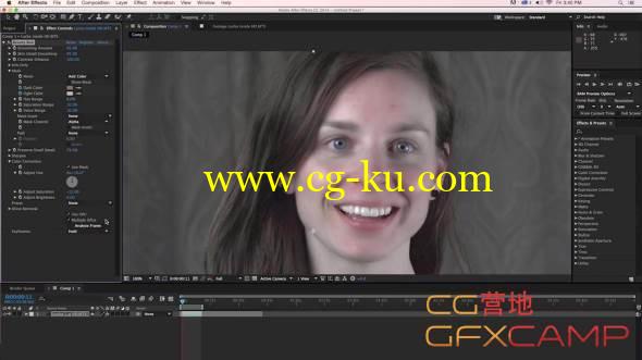 AE 人物磨皮美容插件Beauty Box使用教程 Using Beauty Box for Near-Realtime Retouching in After Effects的图片1