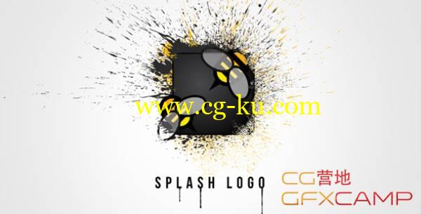 Apple Motion模板-Logo文字撞击液体散开 VideoHive Splash Logo的图片1